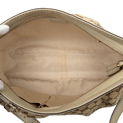 Gucci GG Canvas Ski Beige Leather