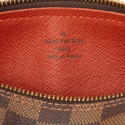 Louis Vuitton Damier Ebene Papillon Shoulder Bag Hand Brown Leather