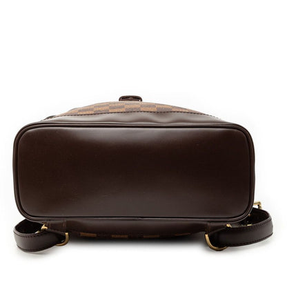 Louis Vuitton Damier Soho Backpack Daypack Brown Leather