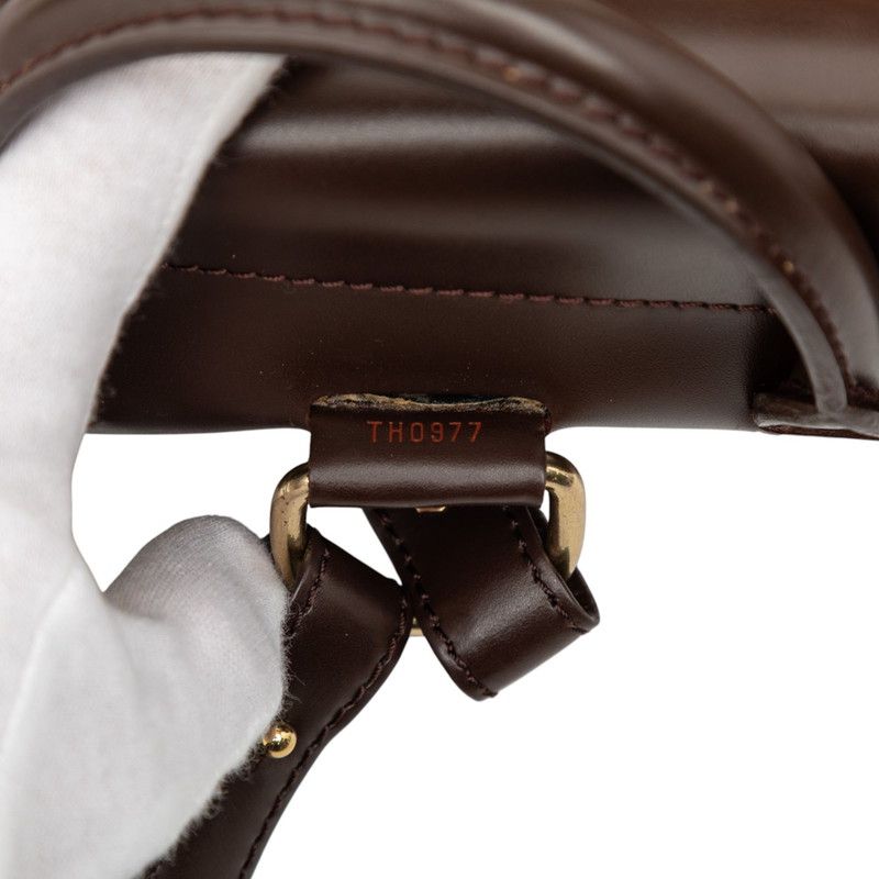 Louis Vuitton Damier Soho Backpack Daypack Brown Leather