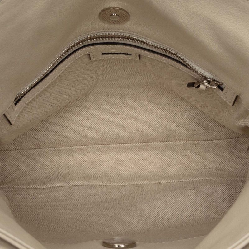 Gucci Blondie Small Tote Chain Shoulder Bag 2-Way Off White Leather