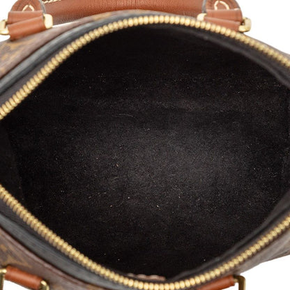 Louis Vuitton Monogram Nano Pallas Mini Shoulder Bag Brown Noir