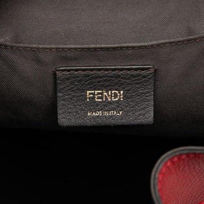 Fendi F Is Rucksack Backpack Red Leather