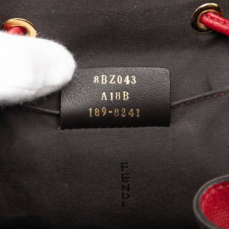 Fendi F Is Rucksack Backpack Red Leather