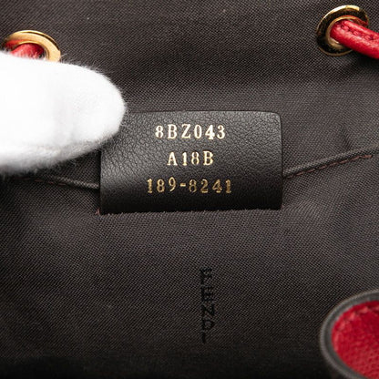 Fendi F Is Rucksack Backpack Red Leather
