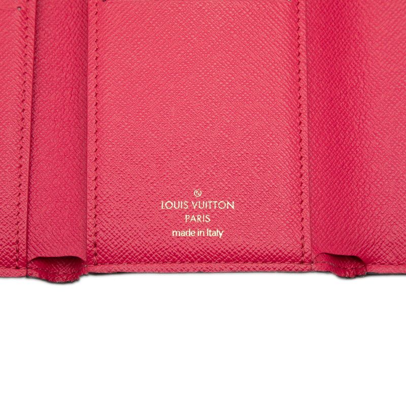 Louis Vuitton Damier Azur Portefeuille Victorine White Multicolor