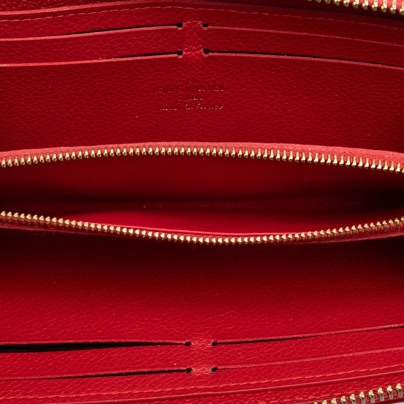 Louis Vuitton Monogram Empreinte Portefeuille Clemence Round Zipper Long Wallet