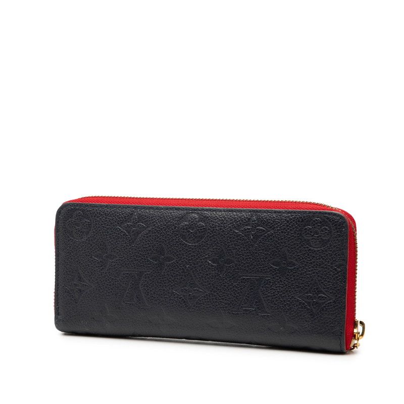 Louis Vuitton Monogram Empreinte Portefeuille Clemence Round Zipper Long Wallet