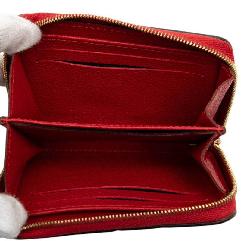 Louis Vuitton Monogram Empreinte Zippy Coin Purse Scarlet Red Leather