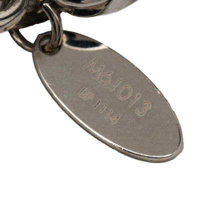 Louis Vuitton Rimy Bag Charm Key Holder Silver Pink White Metal