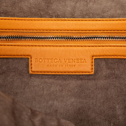 Bottega Veneta Intrecciato Crossbody Bag Orange Leather