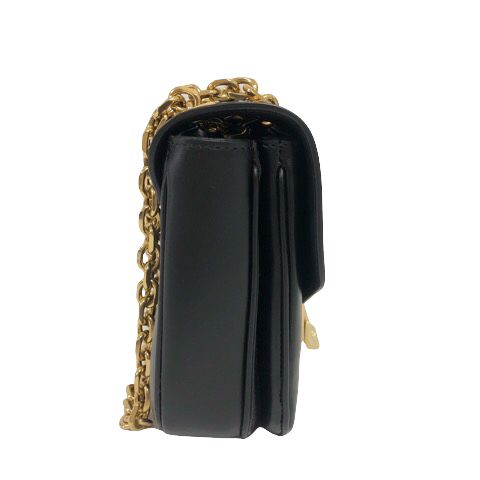 Celine C Small Chain Shoulder Bag 2-Way Calfskin Black