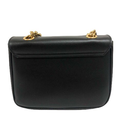 Celine C Small Chain Shoulder Bag 2-Way Calfskin Black
