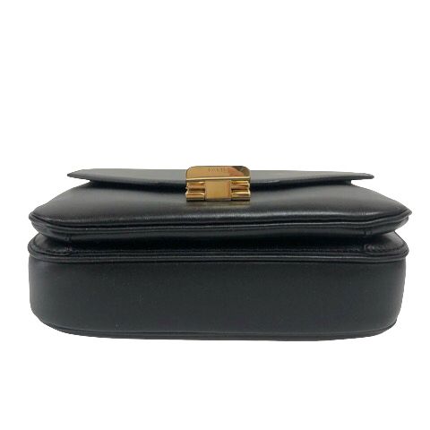 Celine C Small Chain Shoulder Bag 2-Way Calfskin Black