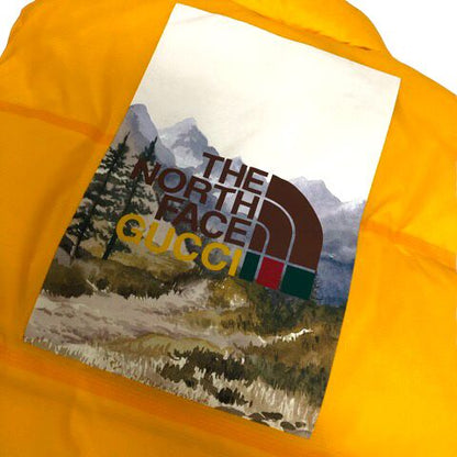 Gucci the ​​north Face Cat Down Vest Nylon Print Logo S Yellow