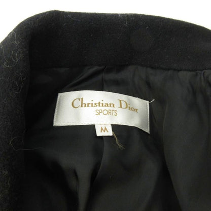 Christian Dior Sport Vintage T-Shirt Jacket Black Leather Full Back Logo