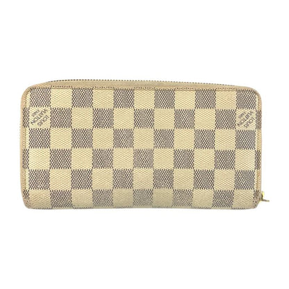 Louis Vuitton Damier Azur Zippy Wallet White Long