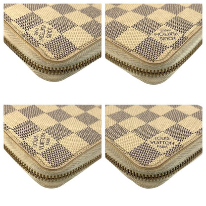 Louis Vuitton Damier Azur Zippy Wallet White Long