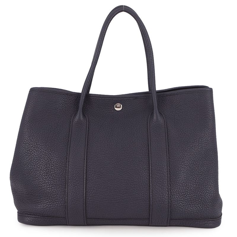 Hermes Tote Garden Party PM Blue Nuit Silver Negonda Blue-nuit