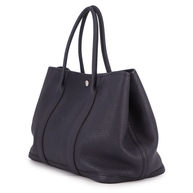 Hermes Tote Garden Party PM Blue Nuit Silver Negonda Blue-nuit