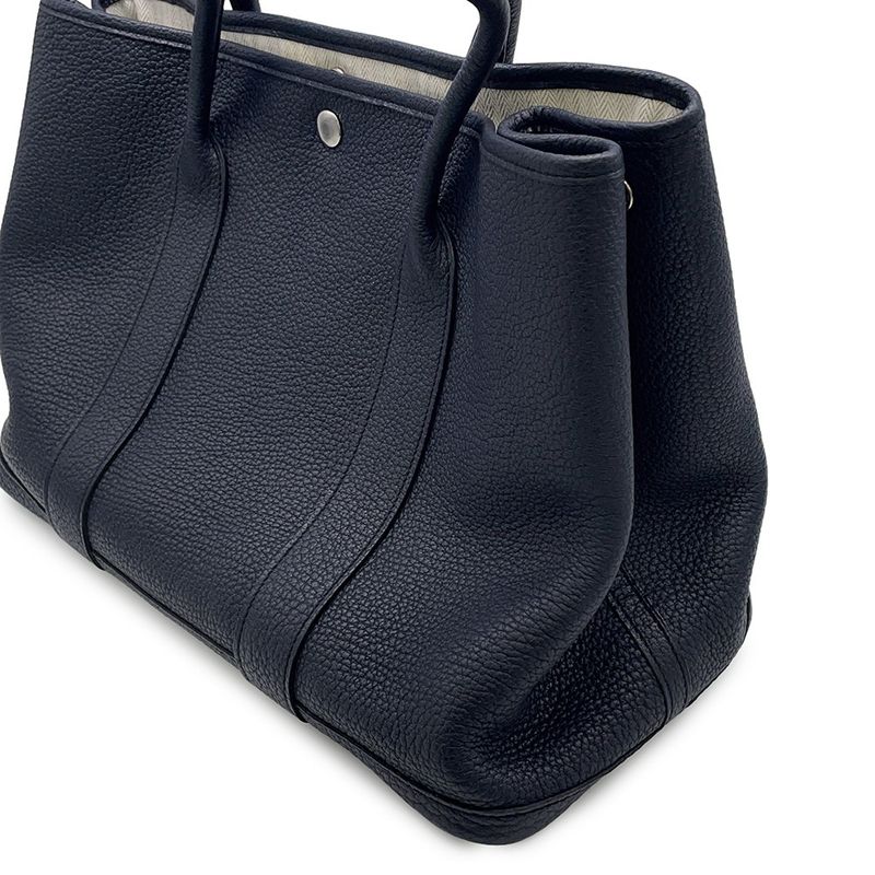 Hermes Tote Garden Party PM Blue Nuit Silver Negonda Blue-nuit