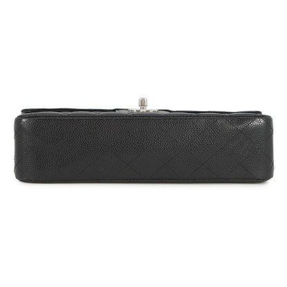 Chanel Chain Shoulder Bag Quilted 25 CC Logo Double Caviar Leather