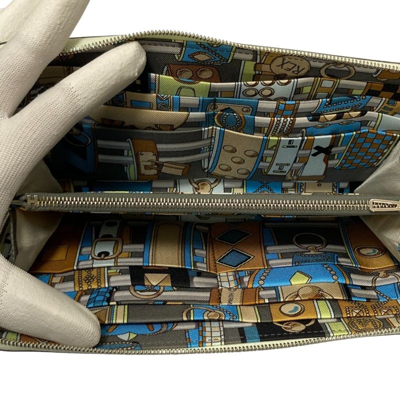Hermes Veau Epsom Azap Long Silk in Wallet W