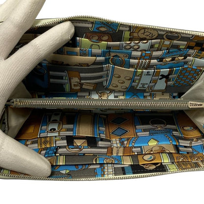 Hermes Veau Epsom Azap Long Silk in Wallet W