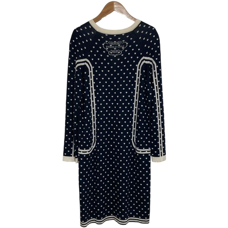 Hermes Brides de Gala Cashmere Silk Knit Dress 40 Black