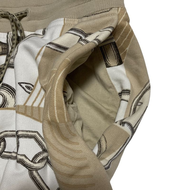 Hermes Sweat Skirt Carre Kaleidoscope Effect 34 White Beige