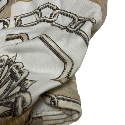 Hermes Sweat Skirt Carre Kaleidoscope Effect 34 White Beige