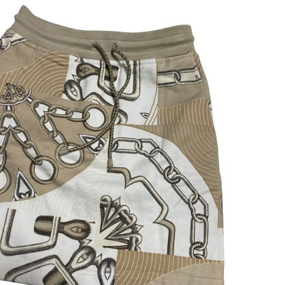 Hermes Sweat Skirt Carre Kaleidoscope Effect 34 White Beige