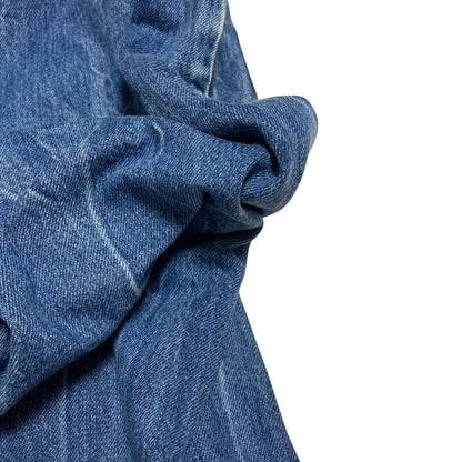 Chanel Wash Wide Denim Pants 34 Blue