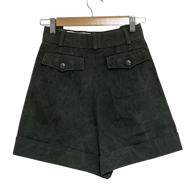 Chanel Canvas Short Pants Shorts 34 Khaki