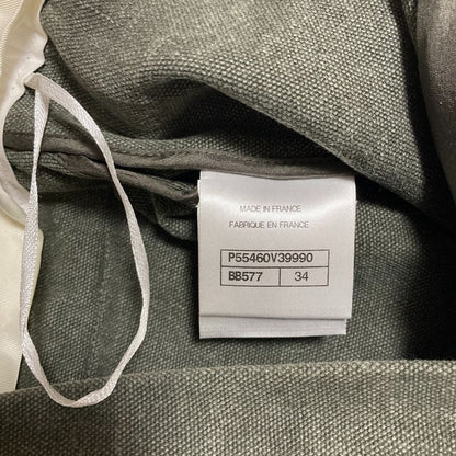 Chanel Canvas Short Pants Shorts 34 Khaki