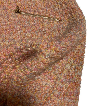 Chanel Tweed Skirt 36 Pink