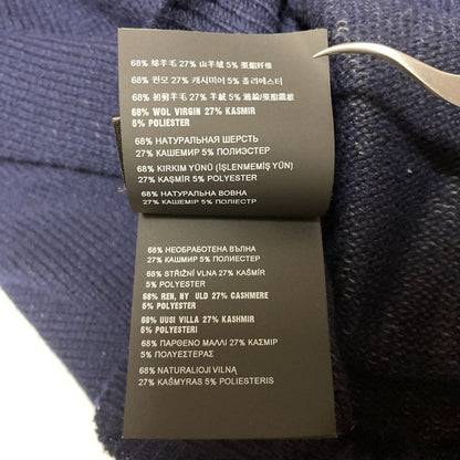 Prada Wool Cashmere V-neck Sweater 38 Navy