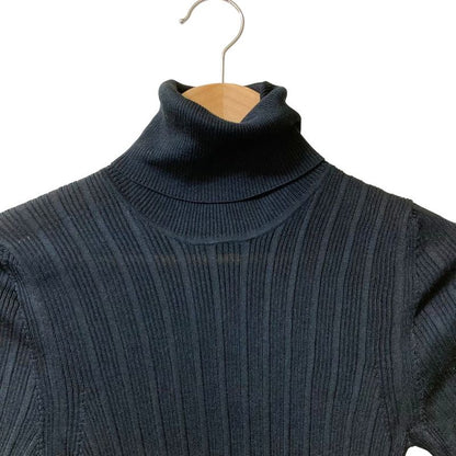 Saint Laurent Paris Model Silk Short Sleeve Knit XS Black
