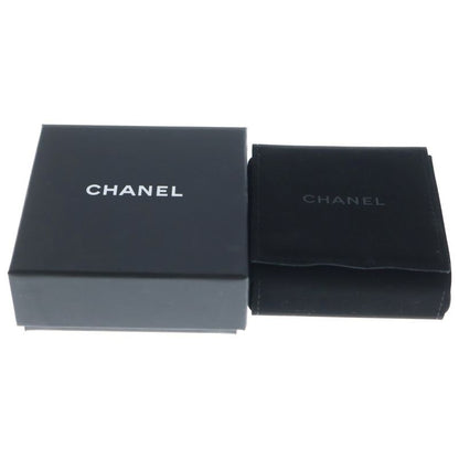 Chanel Rhinestone Coco Mark Flower Motif Earrings Gold