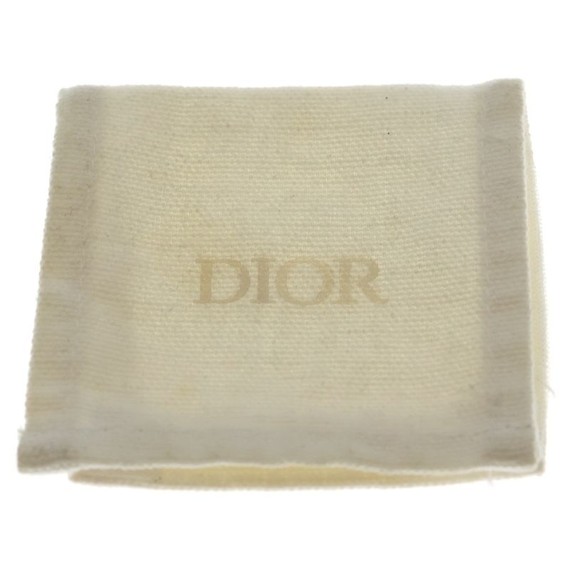 Dior Logo Rhinestone Pin Badge Brooch Gold