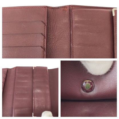 Cartier Must Line Black Leather Folding Wallet Compact
