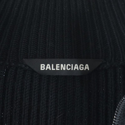 Balenciaga Oversized Knit Zip Up Sweater Driver's