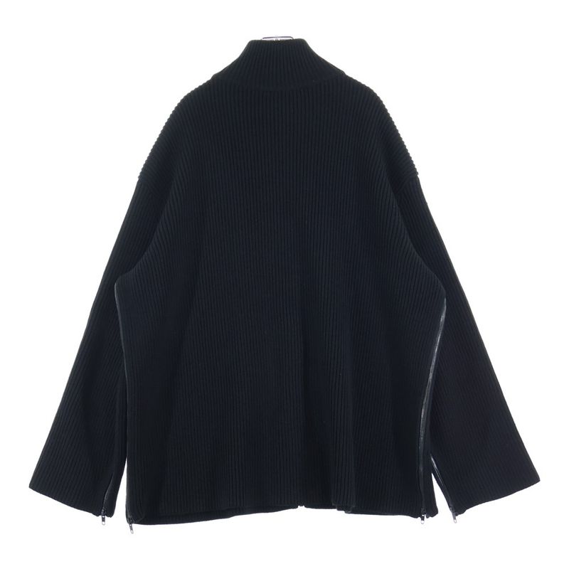 Balenciaga Oversized Knit Zip Up Sweater Driver's