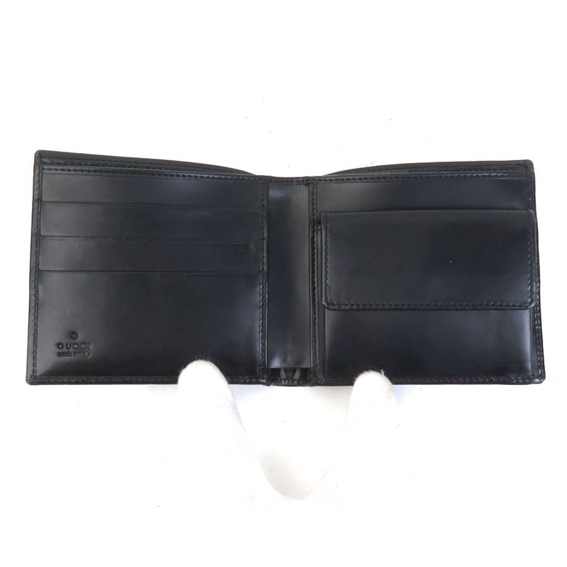 Gucci Bifold Wallet Canvas Black