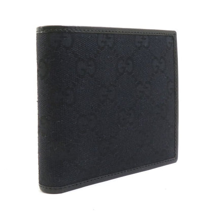 Gucci Bifold Wallet Canvas Black