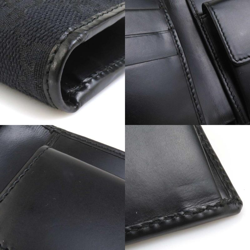 Gucci Bifold Wallet Canvas Black