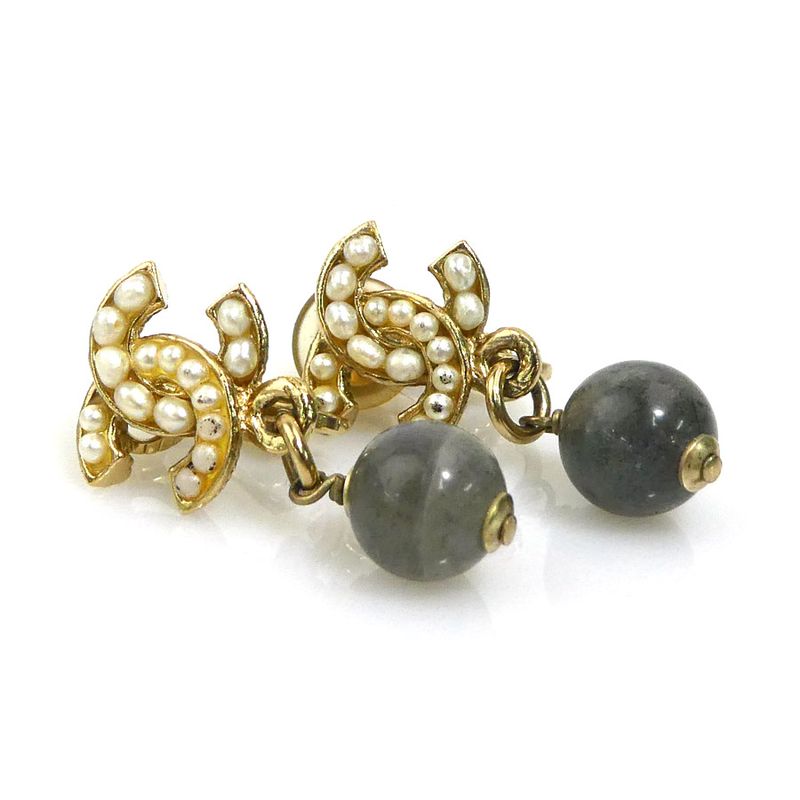Chanel Earrings White