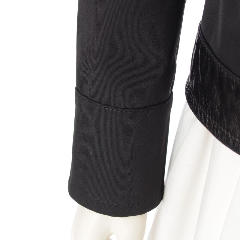 Gucci Tom Ford Period GG Zip Charm Button Leather Switching Zip Up Jacket