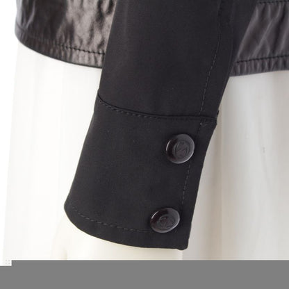 Gucci Tom Ford Period GG Zip Charm Button Leather Switching Zip Up Jacket