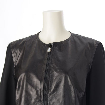 Gucci Tom Ford Period GG Zip Charm Button Leather Switching Zip Up Jacket